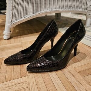 Stuart Weitzman | Fudge Crystal Snake 3.5 inch Heels